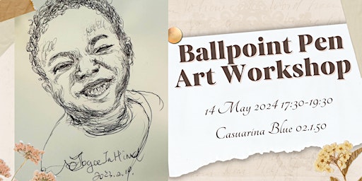 Imagem principal do evento Ballpoint Pen Art Workshop with CDU Art Society