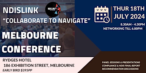 Imagem principal do evento MELBOURNE NDISLINK "Collaborate to Navigate" Conference 2024