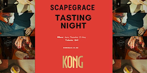 Imagem principal do evento Kong x Scapegrace Tasting Night