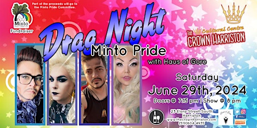 Imagem principal do evento Drag Night - Minto Pride with Haus of Gore