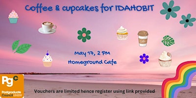 Imagem principal do evento PGC Coffee and Cupcakes for IDAHOBIT