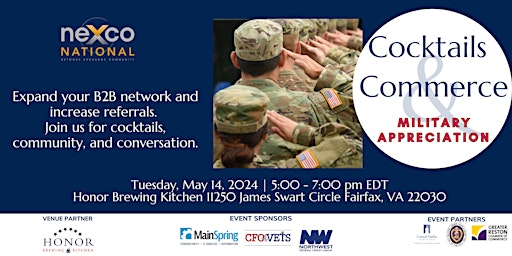 neXco National's Cocktails & Commerce - Military Appreciation primary image