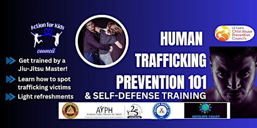 Immagine principale di Human Trafficking Prevention 101 & Self Defense 