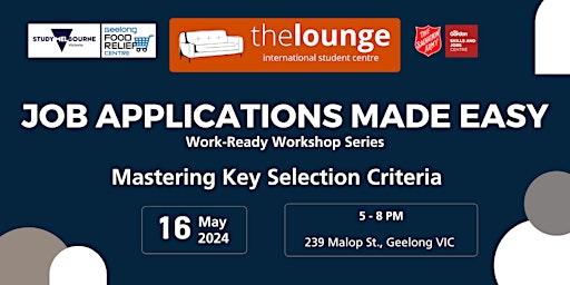 Job Applications Made Easy: Key Selection Criteria primary image