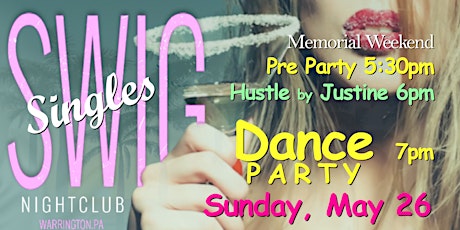 Grand Opening ⭐ Sunday Dance Party ~ Hustle lesson  by Justine ~ Bucks