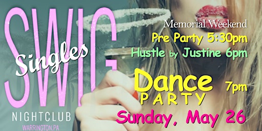 Grand Opening ⭐ Sunday Dance Party ~ Hustle lesson  by Justine ~ Bucks primary image