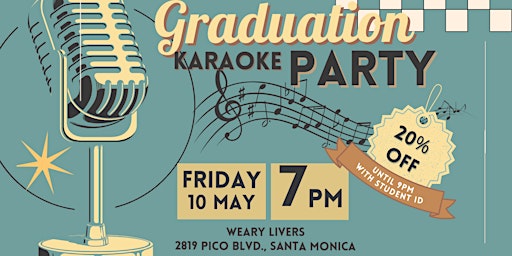 Image principale de Graduation Karaoke Party | College Night
