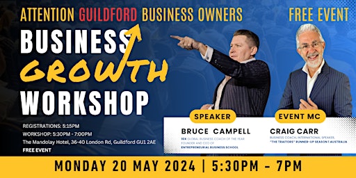 Hauptbild für Free Business Growth Workshop - Guildford