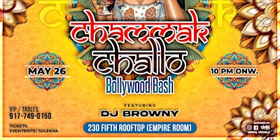 Primaire afbeelding van BOLLYWOOD CHAMMAK CHALLO PARTY @230 FIFTH ROOFTOP