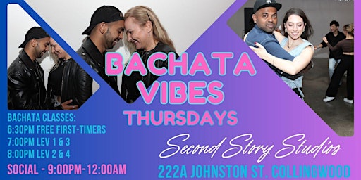 Primaire afbeelding van Bachata Vibes Thursdays - classes and social in Collingwood