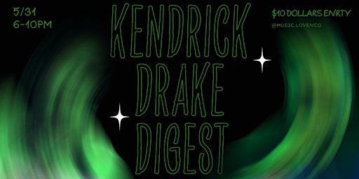 Imagem principal do evento Kendrick Drake Digest @Third Space Arcade Lounge
