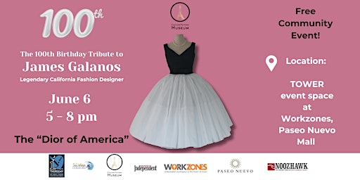 LAST CHANCE! Free 1950s Fashion Exhibit, Tribute to James Galanos primary image