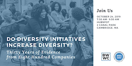 100% Talent Compact Briefing: Do Diversity Initiatives Increase Diversity? primary image