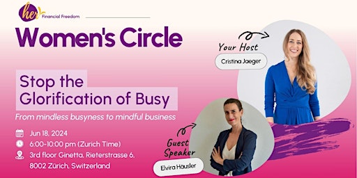 Women's Circle: Stop the glorification of busy primary image