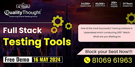 Hauptbild für Full Stack Testing Tools Training In Hyderabad - Free Demo