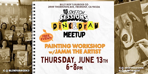 Imagem principal do evento Sketch Sessions - Dine and Draw Meetup | June 13th