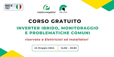 Imagem principal do evento Corso GRATUITO Delios Made in Italy Fotovoltaico