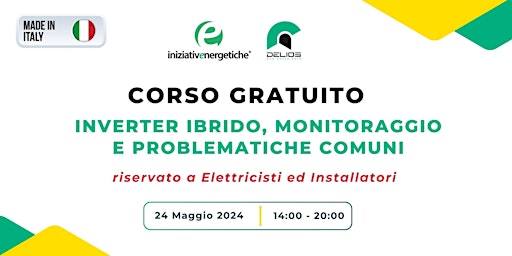 Corso GRATUITO Delios Made in Italy Fotovoltaico