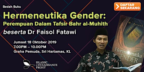 Bedah Buku  “Hermeneutika Gender: Perempuan Dalam Tafsir Bahr al-Muhith” primary image