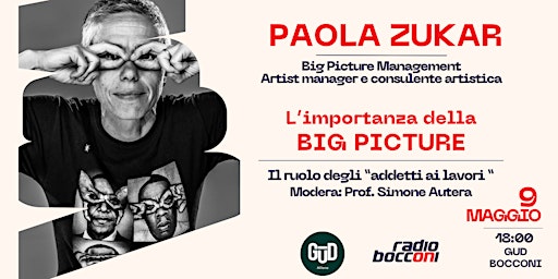 Immagine principale di L'importanza della Big Picture - con PAOLA ZUKAR 