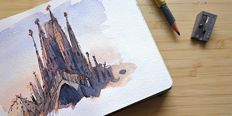 Observational Travel Sketching & Painting in Barcelona