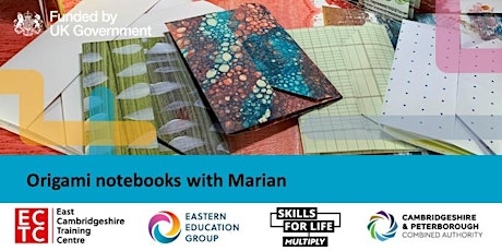 Origami notebooks with Marian.