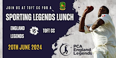PCA ENGLAND LEGENDS LUNCHEON AT TOFT primary image