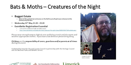 Imagem principal do evento Bats and Moths - Creatures of the Night