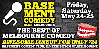 Basement Comedy Club: Friday/Saturday, May 24/25, 8pm primary image