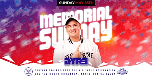 Memorial Sunday Party primary image