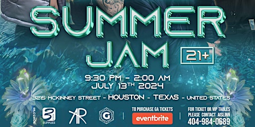 Imagem principal do evento 3Em's Houston Summer Jam 07/13/24