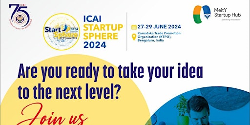 Hauptbild für Pitch your idea at ICAI platform through Startup sphere 2024