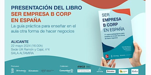 Image principale de Presentación del libro "Ser Empresa B Corp en España" - Alicante