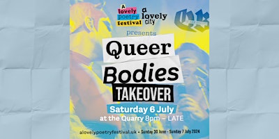 Imagem principal do evento Queer Bodies Cabaret - A Lovely Word Takeover!