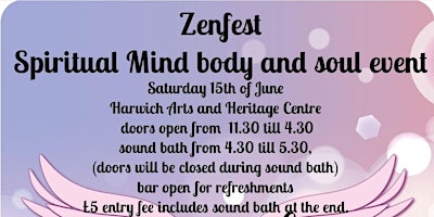 Imagem principal do evento Zenfest Spiritual Mind body and soul event