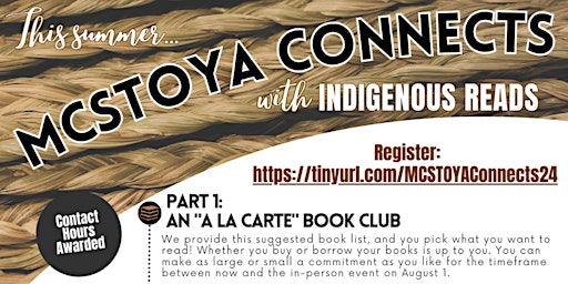 Primaire afbeelding van MCSTOYA Connects with Indigenous Reads