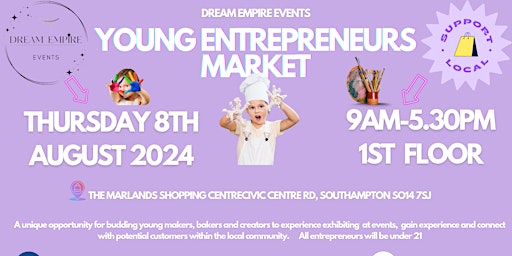 Primaire afbeelding van Young Entrepreneurs Market At Marlands Shopping Centre