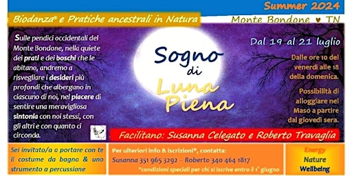 Sogno di Luna Piena - Monte Bondone (TN) dal 19 luglio al 21 luglio 2024  primärbild