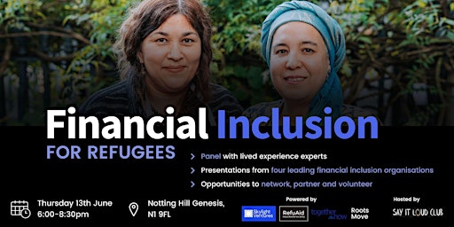 Imagem principal do evento Facilitating Financial Inclusion in the Refugee Sector