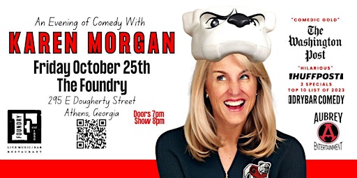 Image principale de Evening of comedy with Karen Morgan  @ The Foundry in Athens, GA!