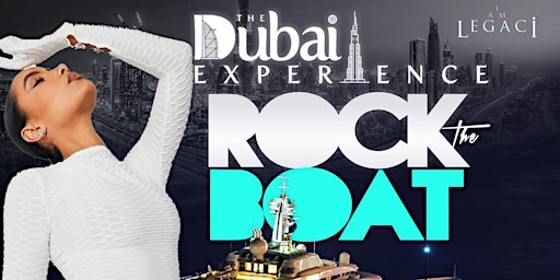 Imagem principal do evento ROCK THE BOAT THE DUBAI EXPERIENCE 2025 ANNUAL ALL WHITE YACHT PARTY
