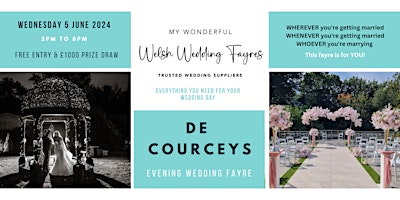 Imagen principal de De Courceys Evening Wedding Fayre – Wednesday  5 June 2024