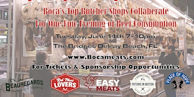 Primaire afbeelding van Red Meat Lovers Club Presents Boca Butcher Collaboration