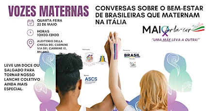 Vozes Maternas: conversas sobre o bem-estar de mães brasileiras na Itália