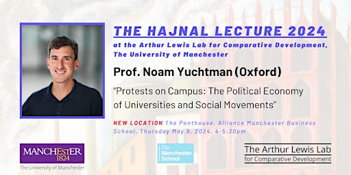 Primaire afbeelding van Hajnal Lecture - Prof. Noam Yuchtman (Oxford)