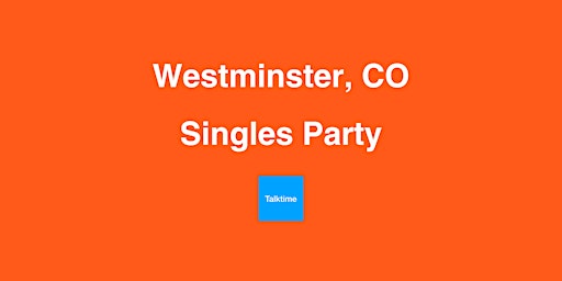 Singles Party - Westminster primary image