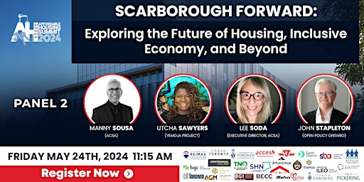 Primaire afbeelding van Scarborough Forward 2024: Future of Housing & Inclusive Economy
