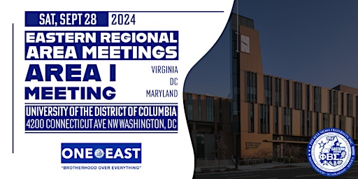 Imagen principal de 2024 Eastern Regional Area I Meeting