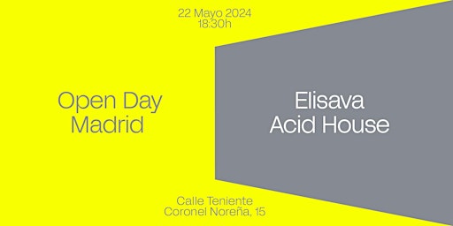Image principale de Elisava Acid House Madrid - Open Day
