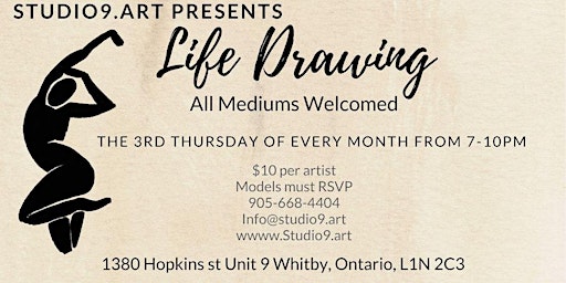 Life & Figure Drawing for all art Mediums primary image